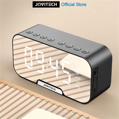 COD Jovitech Spaker Bluetooth 5.0 Alarm LED Display Ultra Bass S10